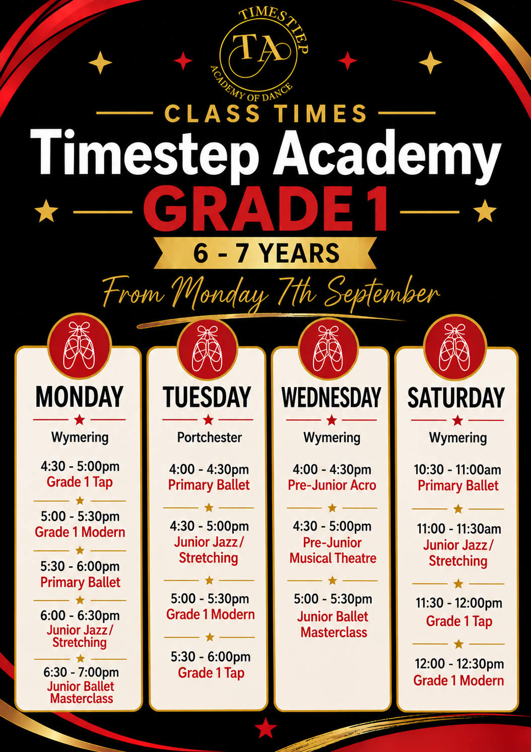 Classes for children 6-7 years