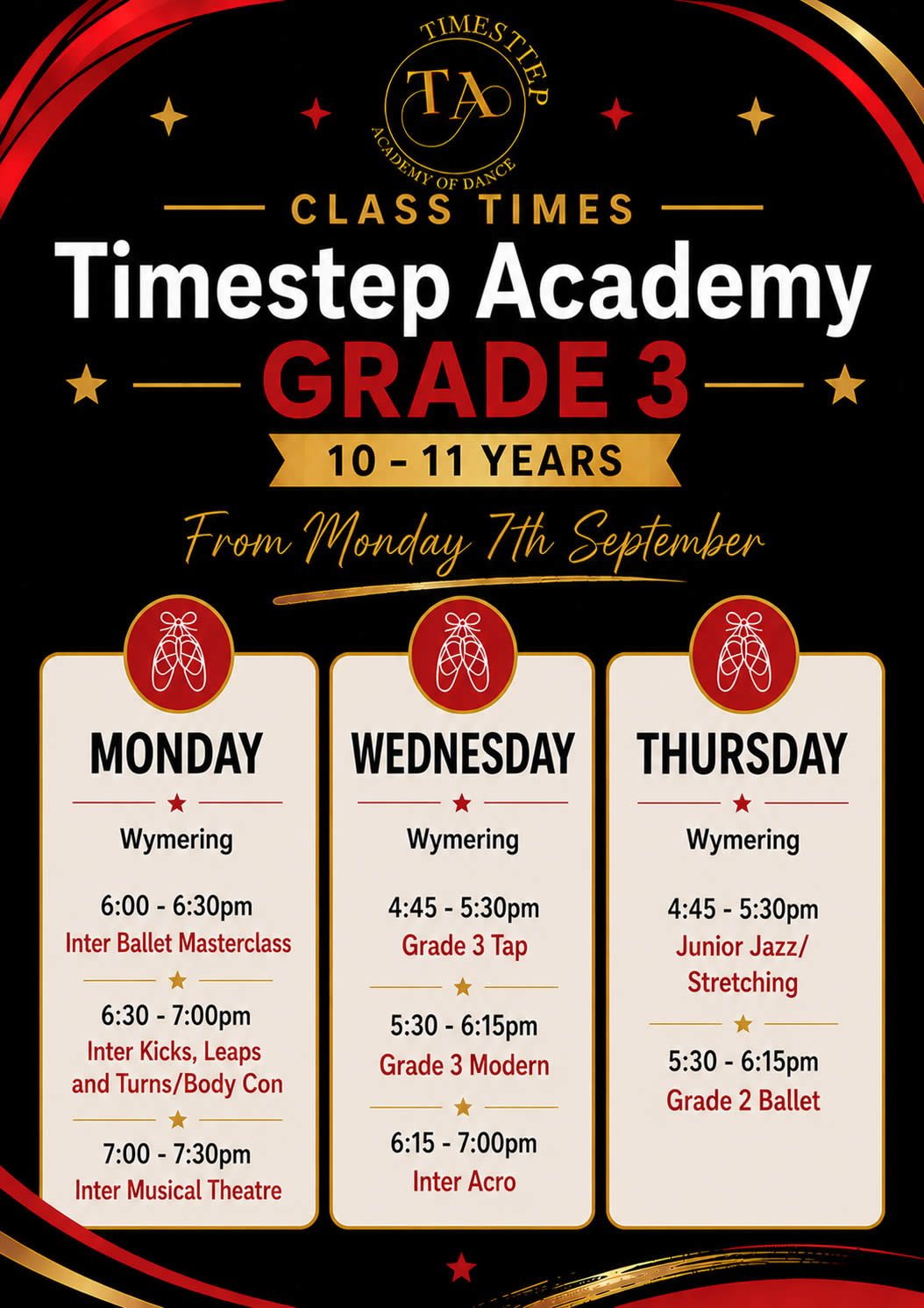 Classes for children 10-11 years