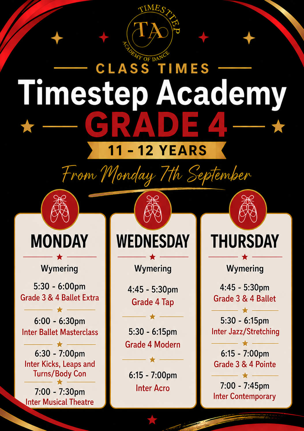 Classes for children 11-12 years